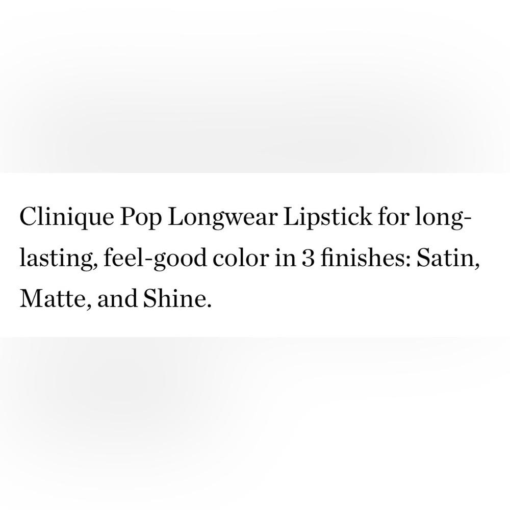 Clinique Pop Longwear Satin Lipstick MOCHA POP NEW - Picture 7 of 9